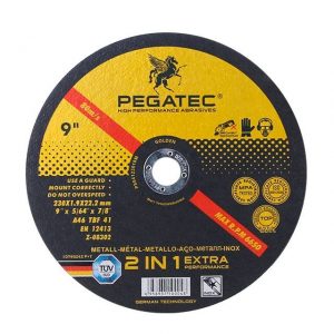 Disco corte inoxidable 9 pulgadas Pegatec para acero y fierro
