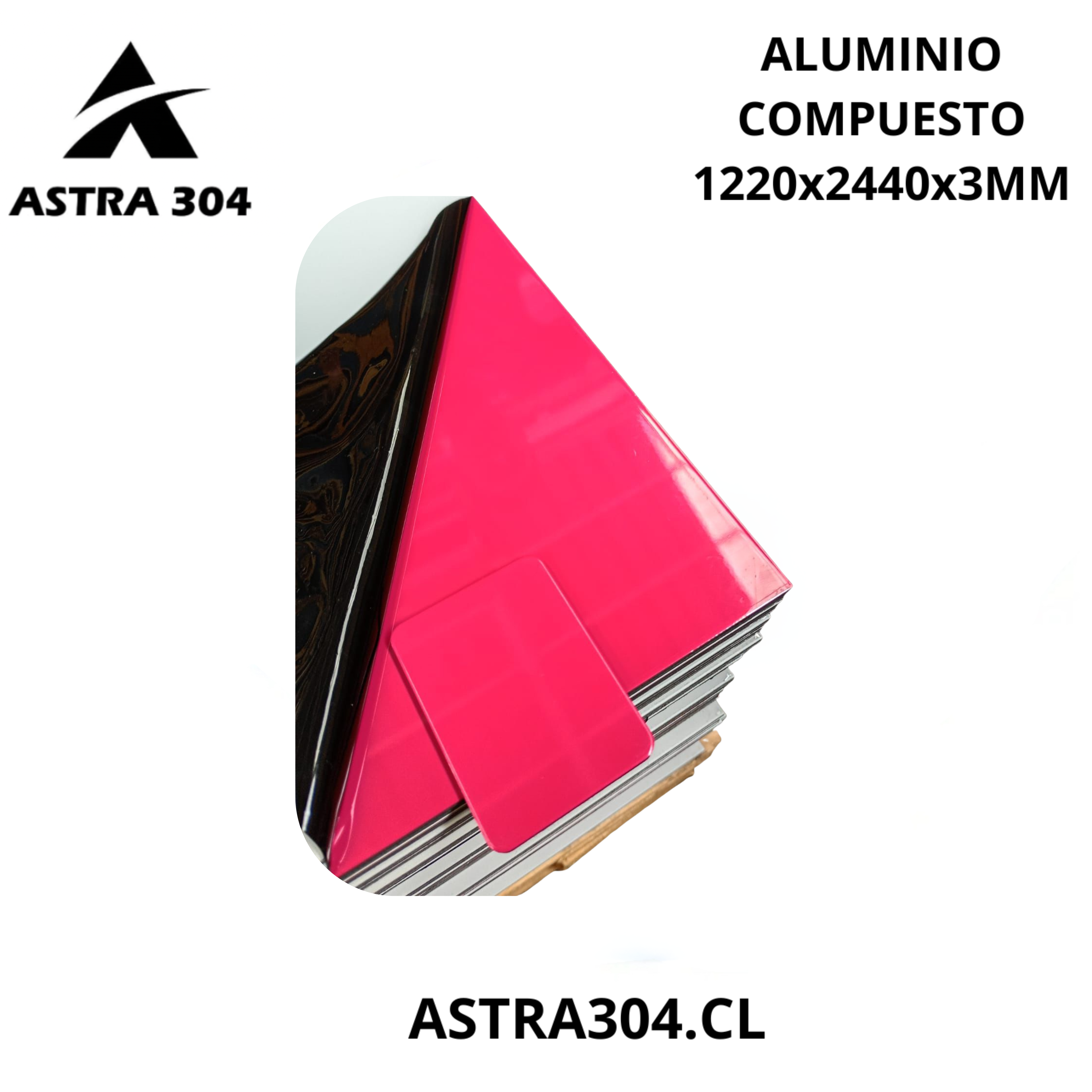 Plancha aluminio compuesto para letreros publicitarios